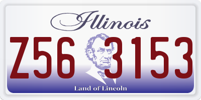IL license plate Z563153