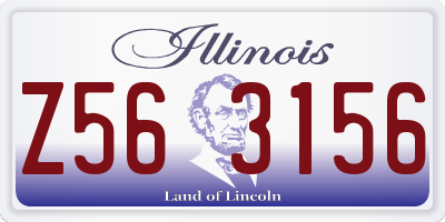 IL license plate Z563156