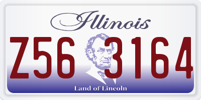 IL license plate Z563164
