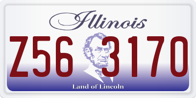 IL license plate Z563170