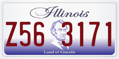 IL license plate Z563171