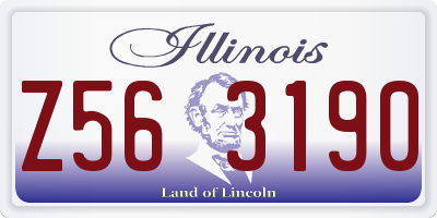 IL license plate Z563190