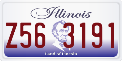 IL license plate Z563191