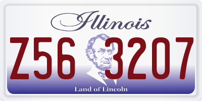 IL license plate Z563207