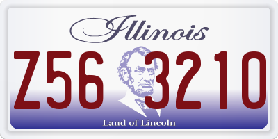 IL license plate Z563210