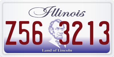 IL license plate Z563213
