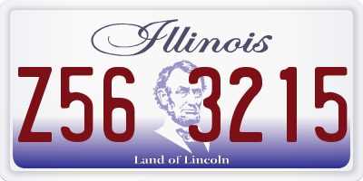IL license plate Z563215
