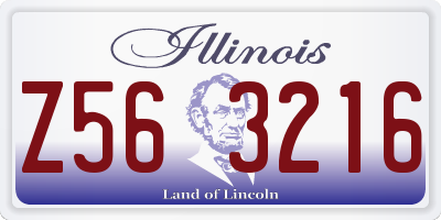 IL license plate Z563216