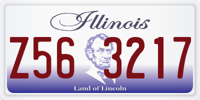 IL license plate Z563217