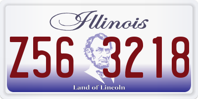 IL license plate Z563218