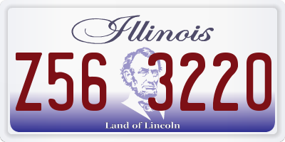IL license plate Z563220
