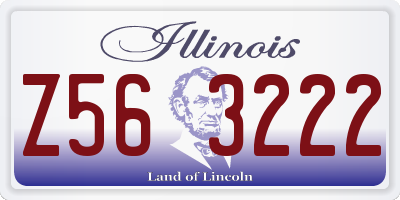 IL license plate Z563222
