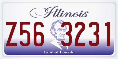 IL license plate Z563231