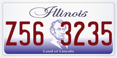 IL license plate Z563235