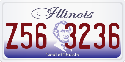 IL license plate Z563236