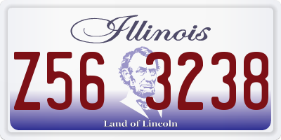 IL license plate Z563238