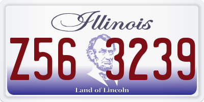 IL license plate Z563239