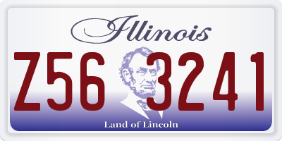 IL license plate Z563241