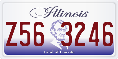 IL license plate Z563246