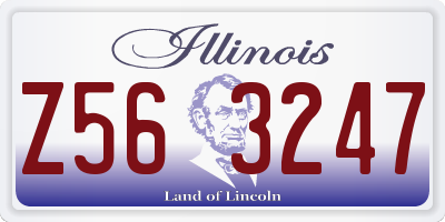 IL license plate Z563247