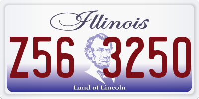 IL license plate Z563250