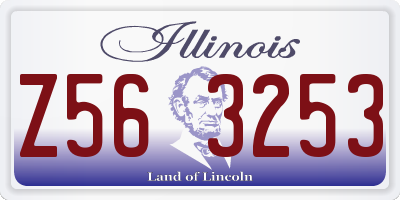 IL license plate Z563253