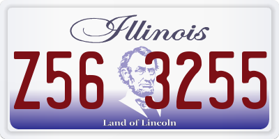 IL license plate Z563255