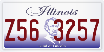 IL license plate Z563257
