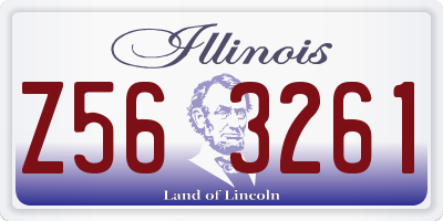 IL license plate Z563261