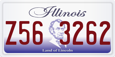 IL license plate Z563262