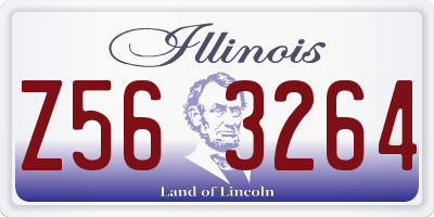 IL license plate Z563264