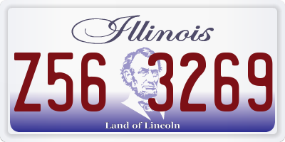 IL license plate Z563269