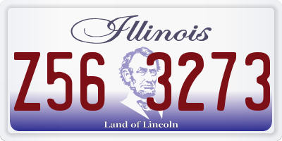 IL license plate Z563273