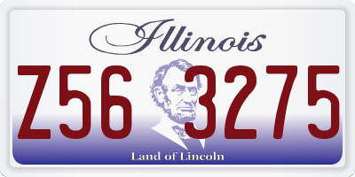 IL license plate Z563275