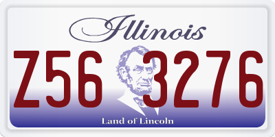 IL license plate Z563276