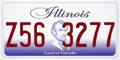 IL license plate Z563277