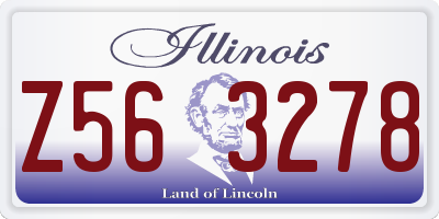 IL license plate Z563278