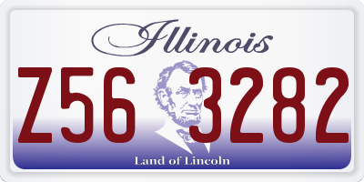 IL license plate Z563282