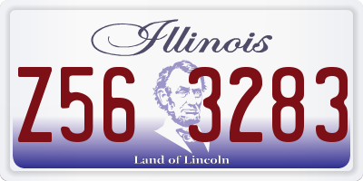 IL license plate Z563283
