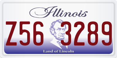 IL license plate Z563289