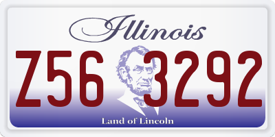 IL license plate Z563292