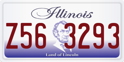 IL license plate Z563293