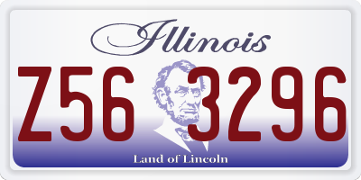 IL license plate Z563296