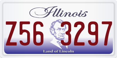 IL license plate Z563297