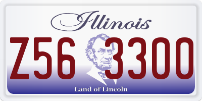 IL license plate Z563300