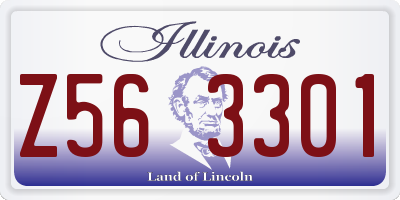 IL license plate Z563301
