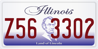 IL license plate Z563302