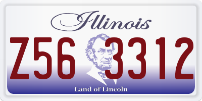 IL license plate Z563312