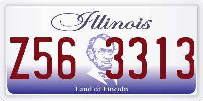 IL license plate Z563313
