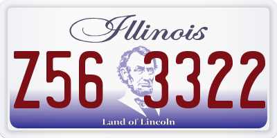 IL license plate Z563322